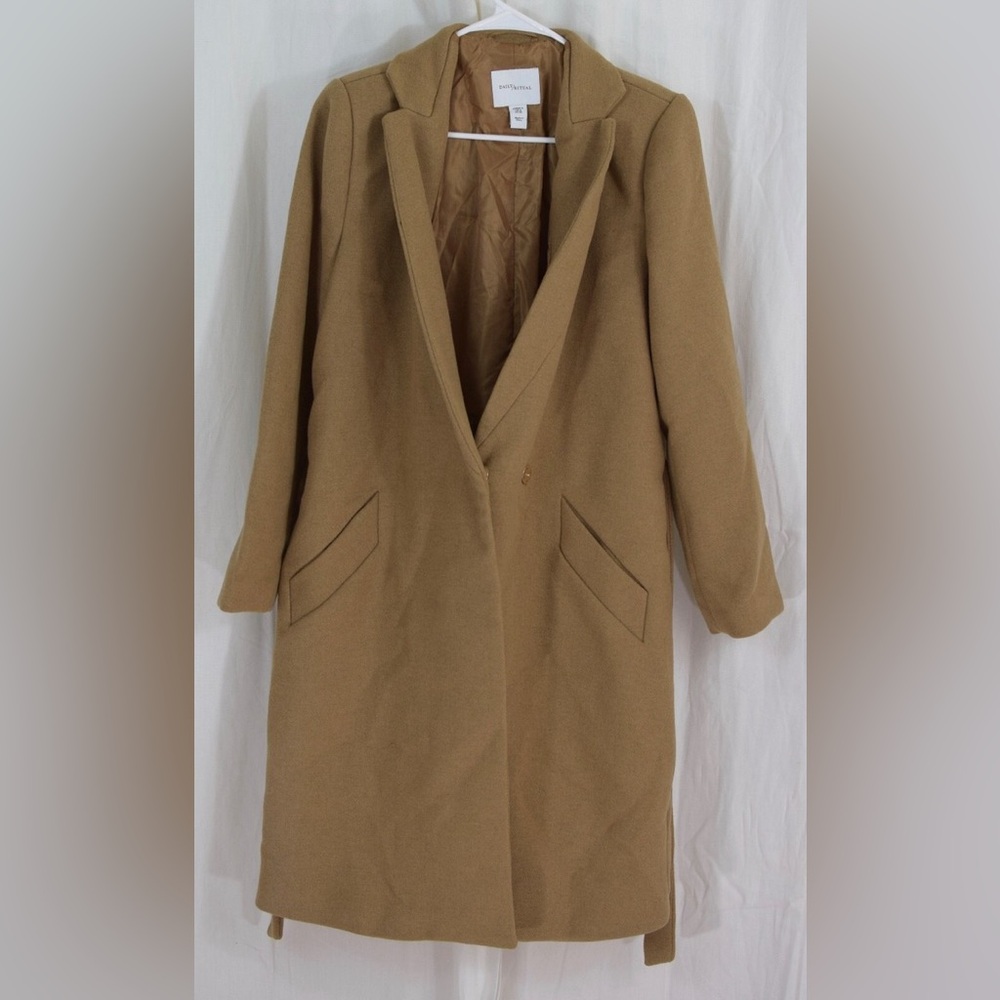 Daily Ritual Women's Tan Trench Coat